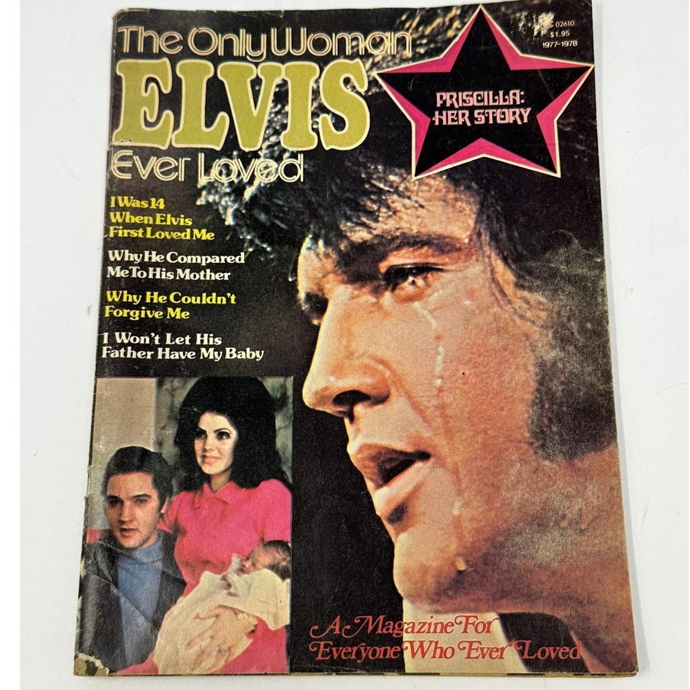 Vintage Elvis Presley Magazine The Only Woman Elvis Ever Loved Priscilla B9
